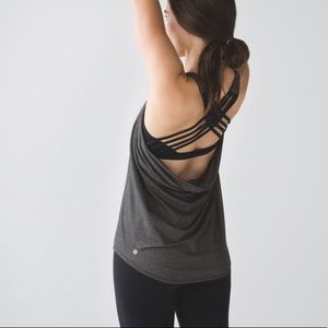 Lululemon Wild Tank Heathered Black / Black
